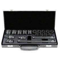JBM 52345 - SET 19 PIEZAS IMPACTO 1/2"CON 14 VASOS HEXAGONALES+ADAPTADO