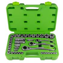 JBM 52418 - MALETIN HERRAMIENTAS GO-THROUGH 39 PIEZAS 1/2",1/4"Y 3/2"CRO