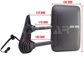 ALKAR 9227976 - IZQUIERDO,COMPLETO,ESPEJO ANGULO MUERTO,ELECTRICO,CONVEXO,BR