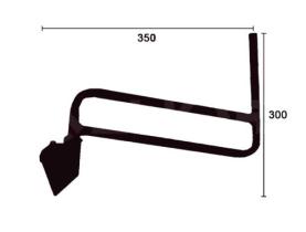 ALKAR 9403009 - REVERSIBLE,BRAZO,PP,LHD+RHD,300 X 350