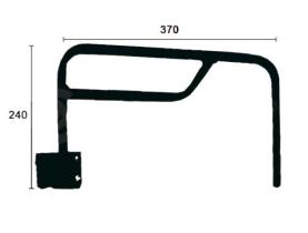 ALKAR 9403010 - REVERSIBLE,BRAZO,PP,LHD+RHD,240 X 370