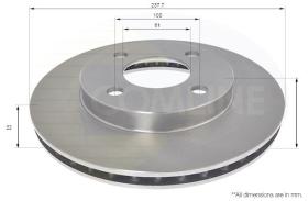COMLINE ADC0292V - DISCO DE FRENO