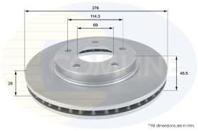 COMLINE ADC0381V - DISCO DE FRENO