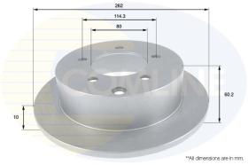 COMLINE ADC0382 - DISCO DE FRENO