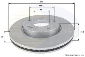COMLINE ADC1098V - DISCO DE FRENO