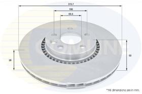 COMLINE ADC1251V - DISCO DE FRENO
