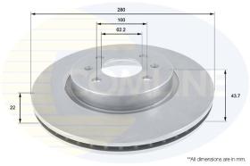 COMLINE ADC2405V - DISCO FRENO