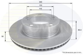 COMLINE ADC2501V - DISCO DE FRENO