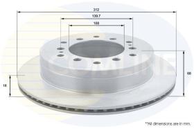 COMLINE ADC2514V - DISCO DE FRENO