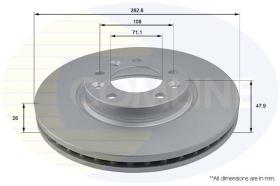 COMLINE ADC2710V - DISCO DE FRENO-SUST A ADC1550V