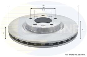 COMLINE ADC2725V - DISCO FRENO