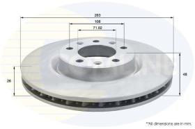 COMLINE ADC2727V - DISCO FRENO
