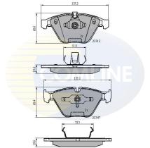 COMLINE CBP02033 - PASTILLA DE FRENO