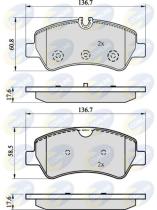 COMLINE CBP02143 - PASTILLA DE FRENO