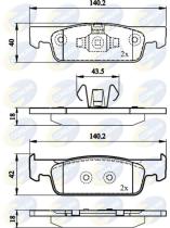 COMLINE CBP02144 - PASTILLA DE FRENO