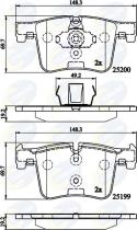 COMLINE CBP02149 - PASTILLA DE FRENO