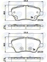 COMLINE CBP02197 - PASTILLA DE FRENO