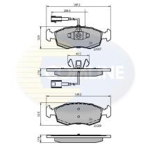 COMLINE CBP12044 - PASTILLA DE FRENO