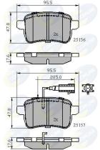 COMLINE CBP12103 - PASTILLA DE FRENO