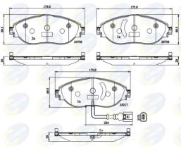 COMLINE CBP12201 - PASTILLA DE FRENO