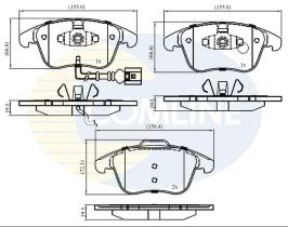 COMLINE CBP16022 - PASTILLA DE FRENO