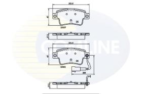 COMLINE CBP21528 - PASTILLA DE FRENO