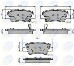 COMLINE CBP32023 - PASTILLA DE FRENO
