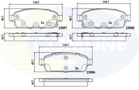 COMLINE CBP32024 - PASTILLA DE FRENO