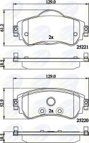 COMLINE CBP32145 - PASTILLA DE FRENO