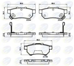 COMLINE CBP32146 - PASTILLA DE FRENO