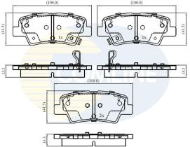 COMLINE CBP32161 - PASTILLA DE FRENO