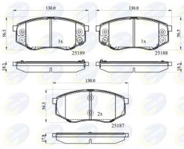 COMLINE CBP32194 - PASTILLA DE FRENO