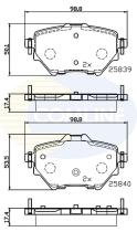 COMLINE CBP32234 - PASTILLA DE FRENO