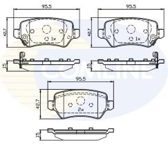 COMLINE CBP32239 - PASTILLA DE FRENO