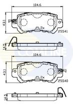 COMLINE CBP32241 - PASTILLA DE FRENO
