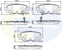 COMLINE CBP32248 - PASTILLAS FRENO