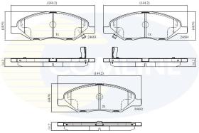 COMLINE CBP36044 - PASTILLA DE FRENO