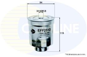 COMLINE EFF251D - FILTRO DE COMBUSTIBLE