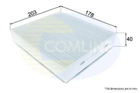 COMLINE EKF108 - FILTRO DE HABITACULO