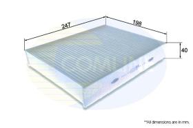 COMLINE EKF323 - FILTRO DE HABITACULO