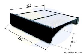 COMLINE EKF363 - FILTRO DE HABITACULO