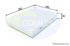 COMLINE EKF386 - FILTRO DE HABITACULO