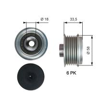 GATES OAP7210 - OAP7210 OVERRUNNING ALT.PULLEY