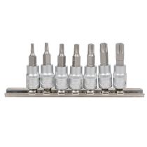 JBM 53127 - JUEGO DE 7 PUNTAS TORX INVIOLABLE 1/4"