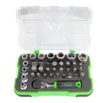 JBM 53156 - ESTUCHE 37 PIEZAS CON CARRACA MINI 1/4"