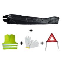 JBM 53171 - KIT EMERGENCIA BOLSA NEGRA MINI+TRIANGULO+CHALECO+GUANTES