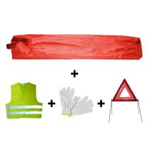JBM 53172 - KIT EMERGENCIA BOLSA ROJA MINI+TRIANGULO+CHALECO+GUANTES