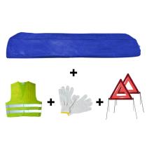 JBM 53173 - KIT EMERGENCIA BOLSA AZUL MINI+2TRIANGULOS+CHALECO+GUANTES