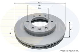 COMLINE ADC1263V - BRAKE DISC