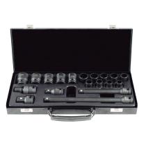 JBM 53531 - SET 19 PIEZAS IMPACTO 1/2"CON 14 VASOS 12 CANTOS+ADAPTAD